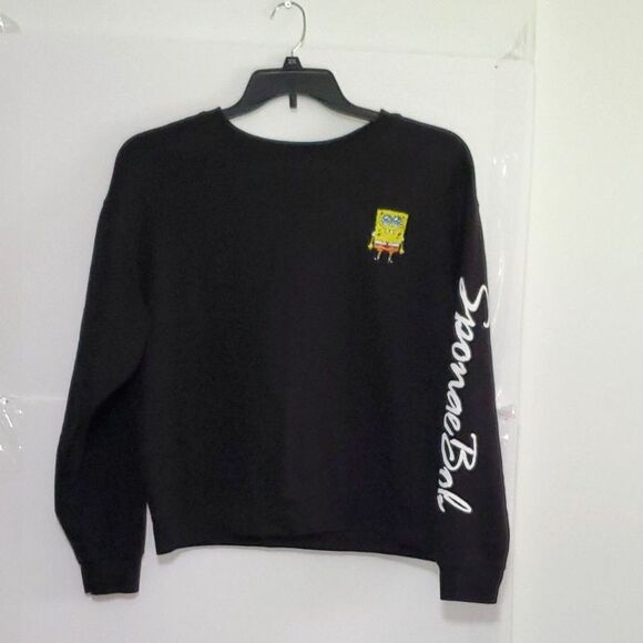 A Spongebob Squarepants Nickolodeon Women's Sweatshirt Embroidered Applique XL - Picture 1 of 8